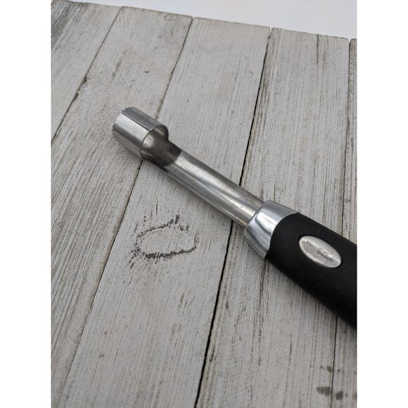 Hamilton Beach Stainless Steel Serrated Corer 8 1/2" Black Handle - Picture 3 of 6